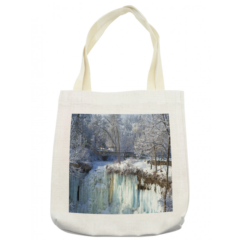 Frozen Minnehaha Fall Tote Bag