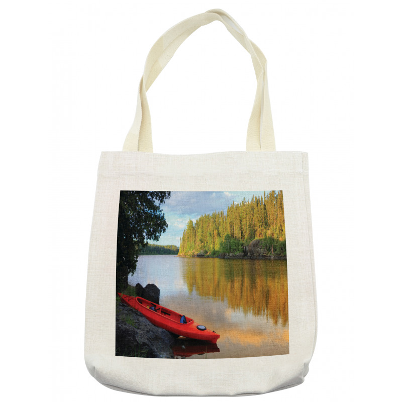 Canoe Lake Autumn Tote Bag