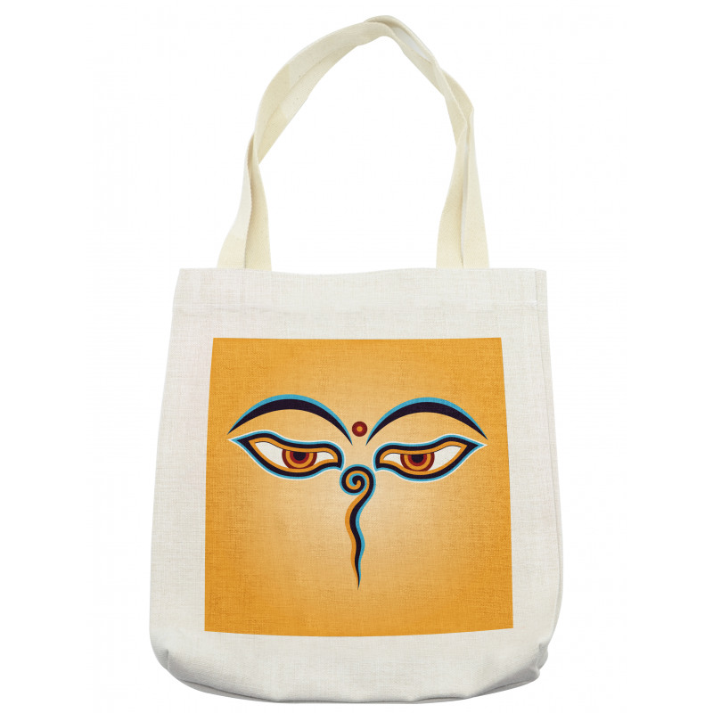 Ancient Figure with Eyes Tote Bag