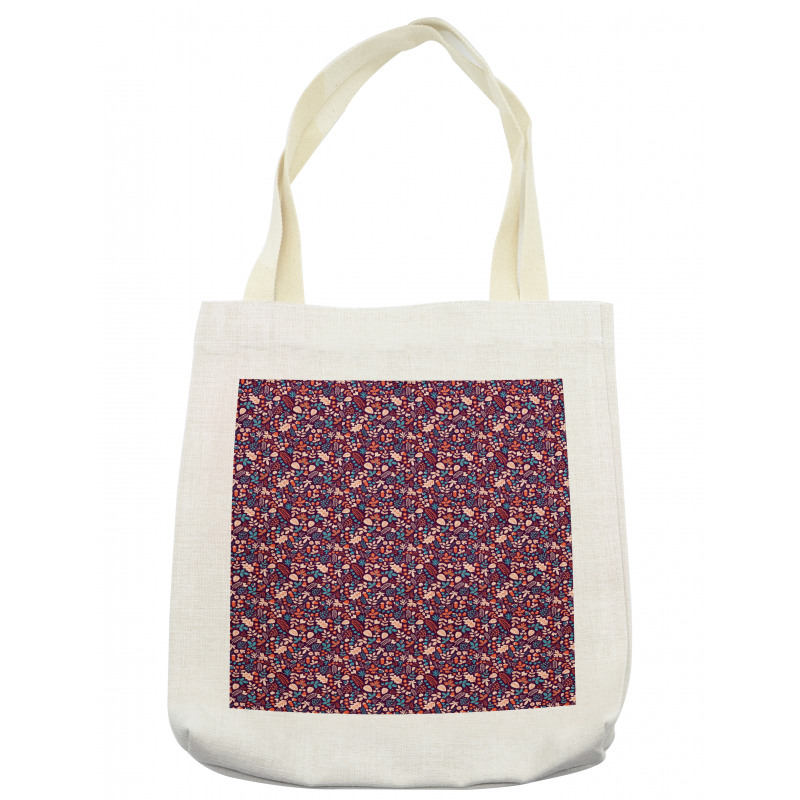 Autumn Leaves Berries Tote Bag