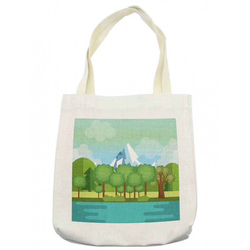 Mountains Lake Trees Tote Bag