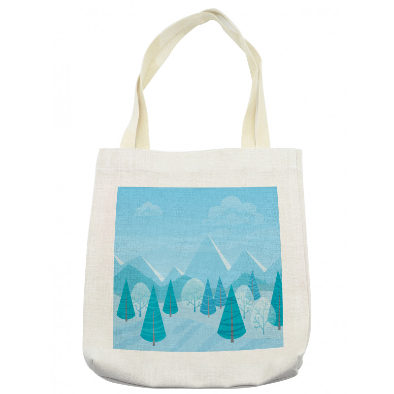 Christmas Pines Alps Tote Bag