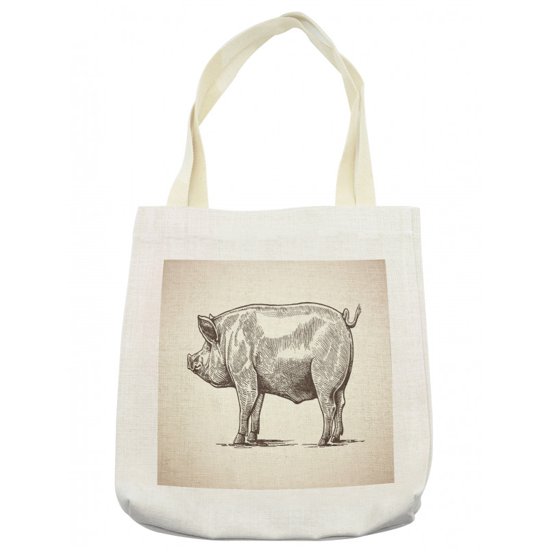 Vintage Hand-Drawn Image Tote Bag