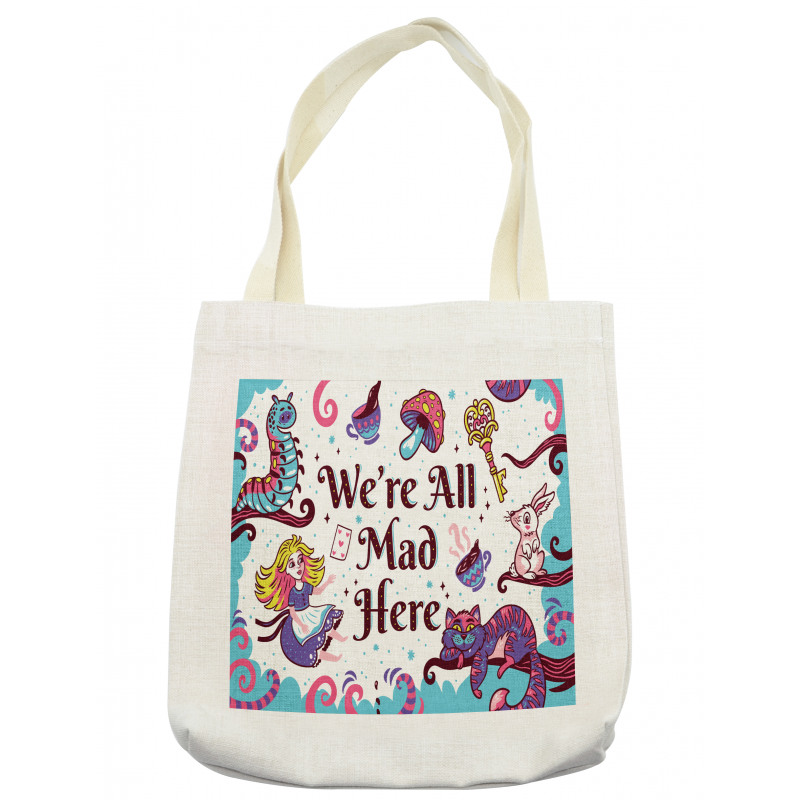 Alice in Wonderland Tote Bag