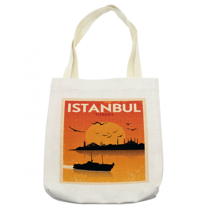 Vintage Cityscape Tote Bag