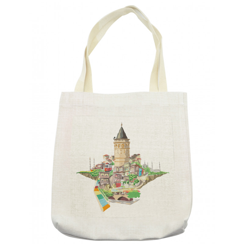 Historic Galata Tower Tote Bag