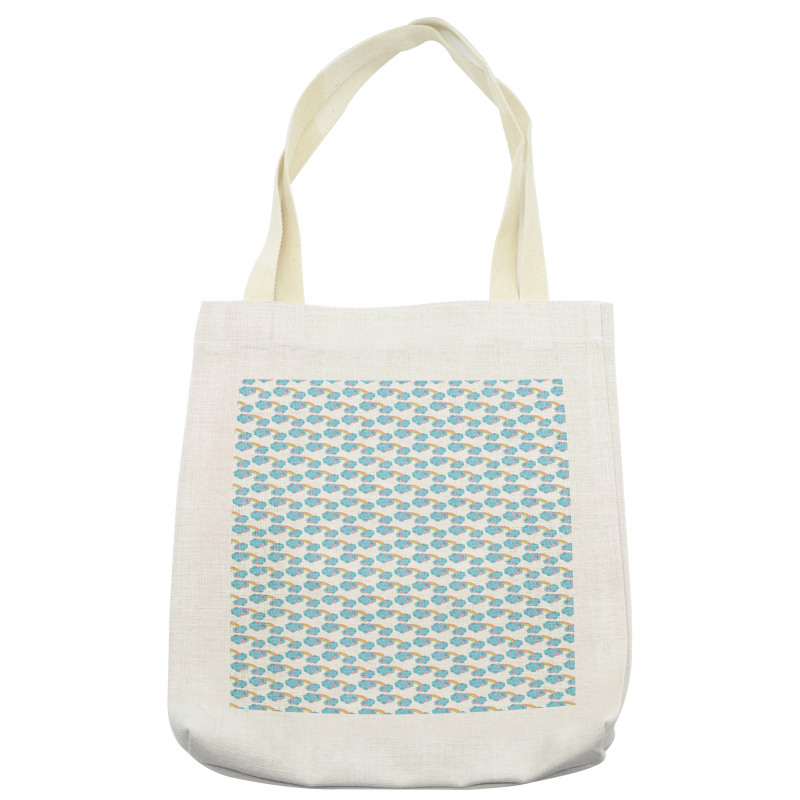 Nursery Theme Doodle Cloud Tote Bag