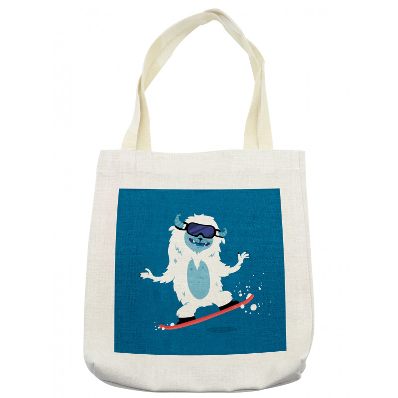 Yeti Snowboard Winter Tote Bag