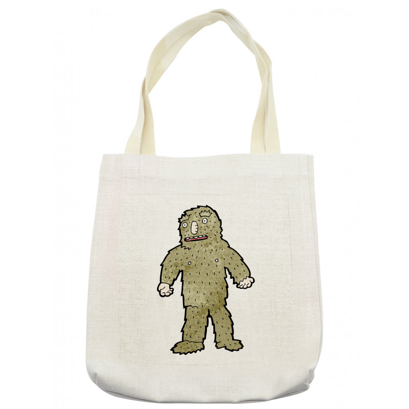 Quirky Grungy Bigfoot Tote Bag