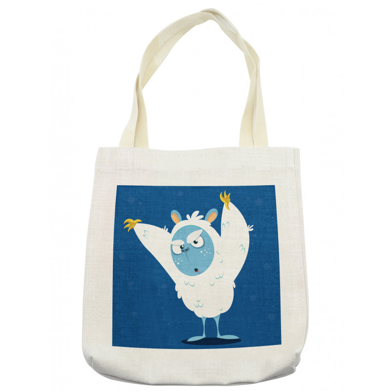 Wild Scary Yeti Costume Tote Bag