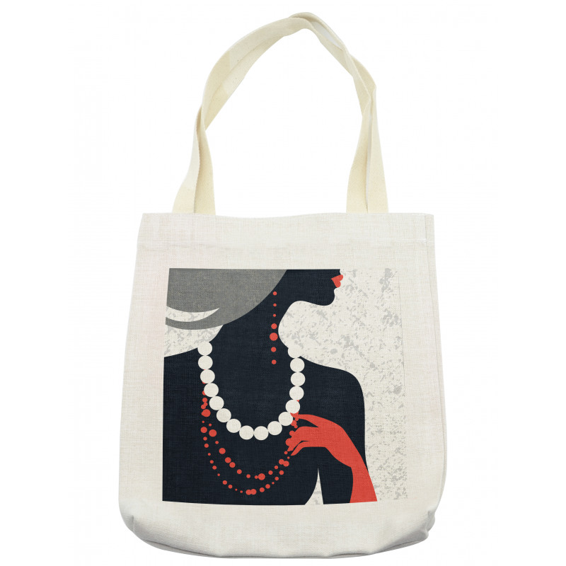 Pearl Necklace Tote Bag