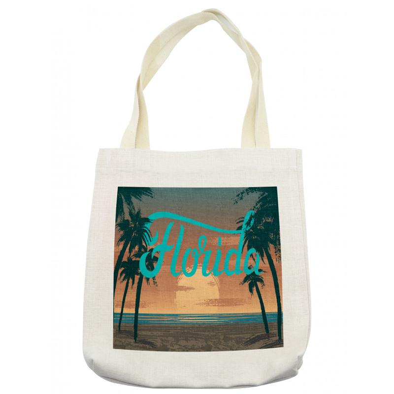 Grunge Sunset Coastline Tote Bag