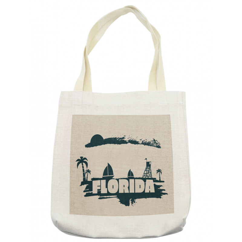 Vintage Seaside View Tote Bag