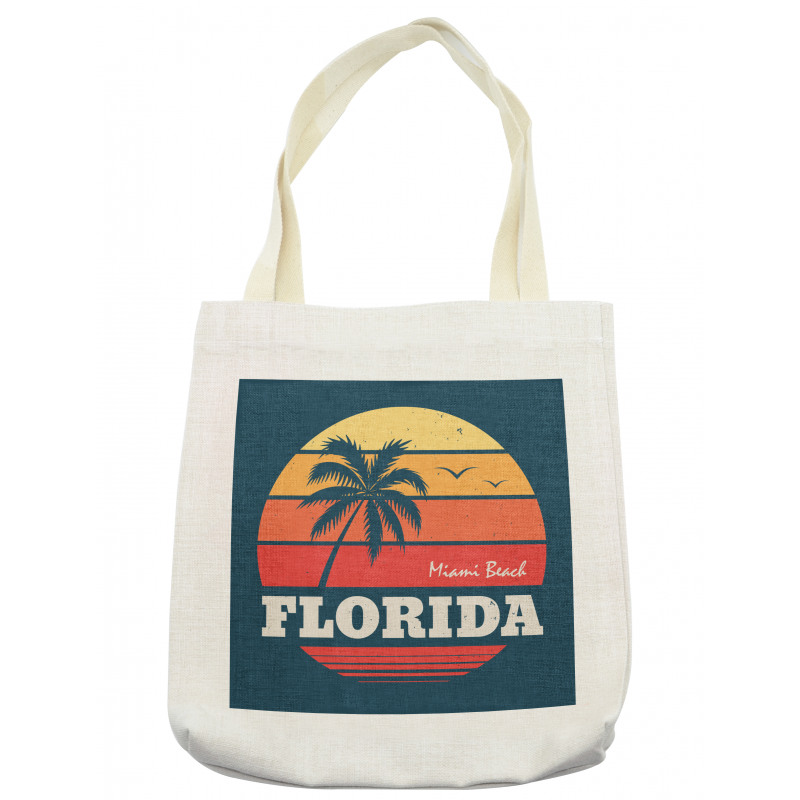 Abstract Miami Sunset Tote Bag