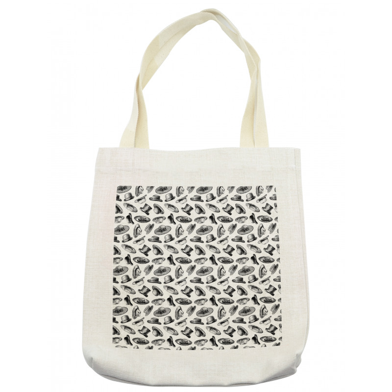 Twenties Fashion Hats Tote Bag