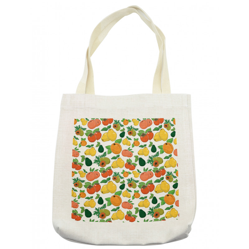 Fresh Fruits Colorful Tote Bag