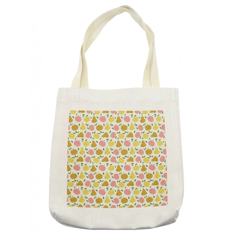 Pastel Graphic Apple Pear Tote Bag