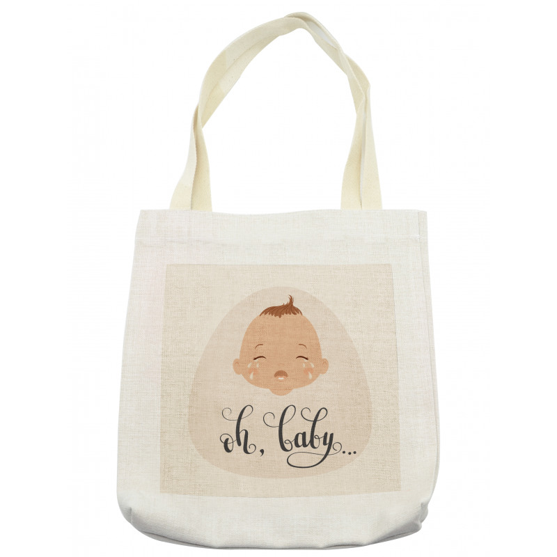 Cartoon Crying Baby Tote Bag