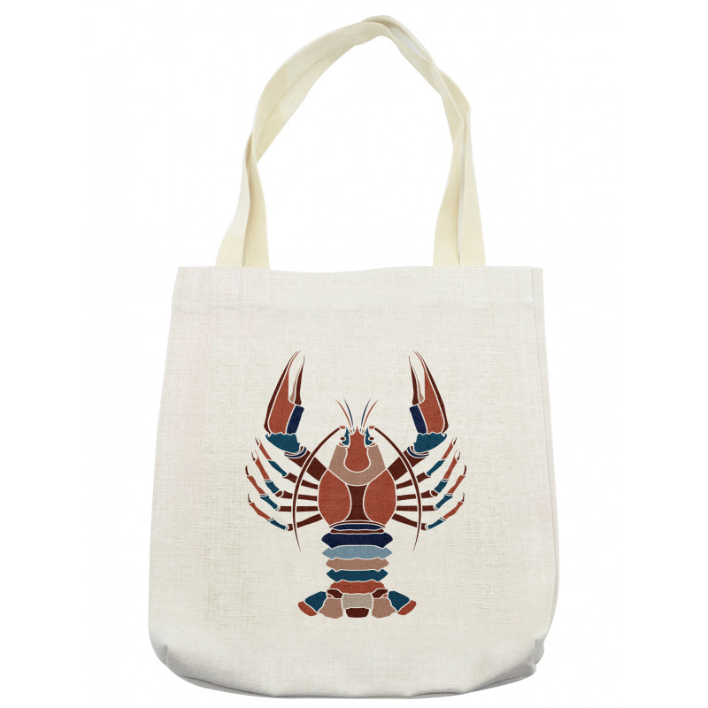 Abstract Crayfish Print Tote Bag