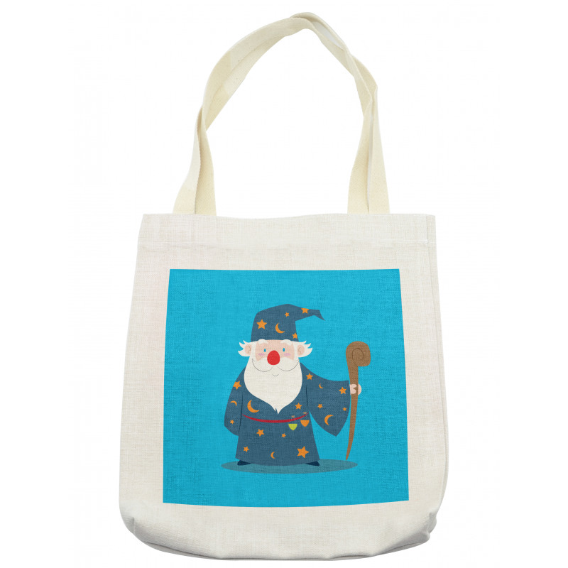 Old Man with Magic Staff Tote Bag