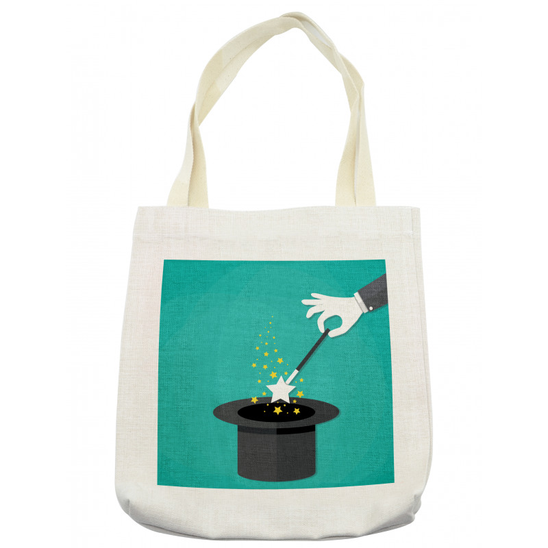 Magician Spell Black Hat Tote Bag