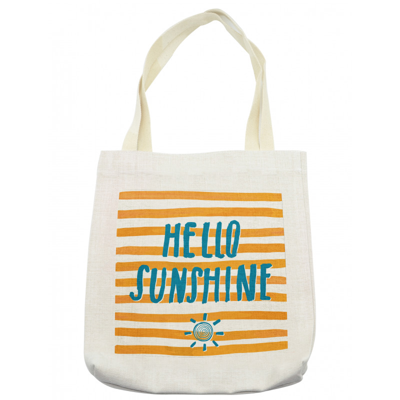 Words Stripes Tote Bag