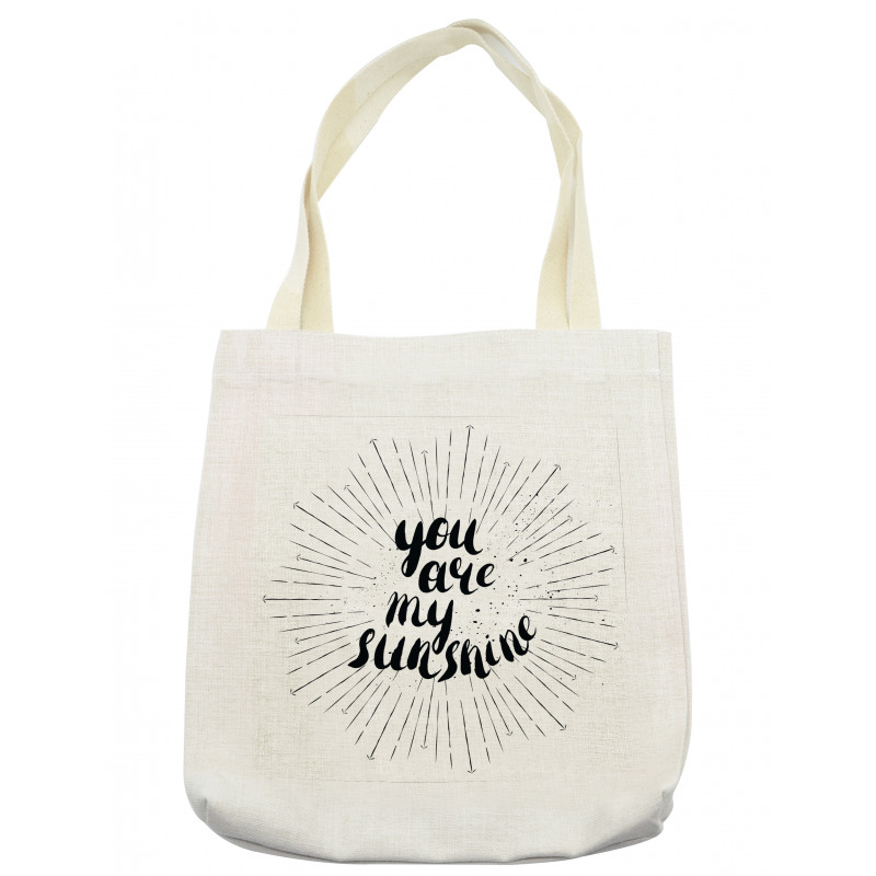 Monochrome Love Slogan Tote Bag