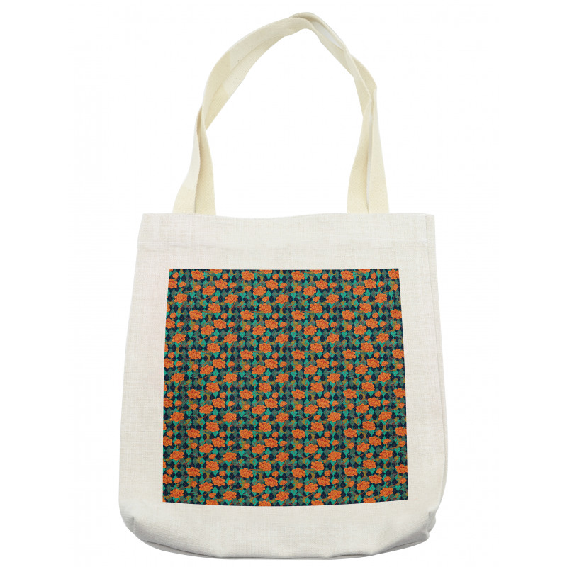 Baroque Style Blossoms Tote Bag