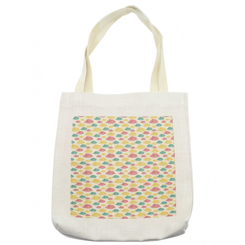 Multicolored Cumulus Clouds Tote Bag