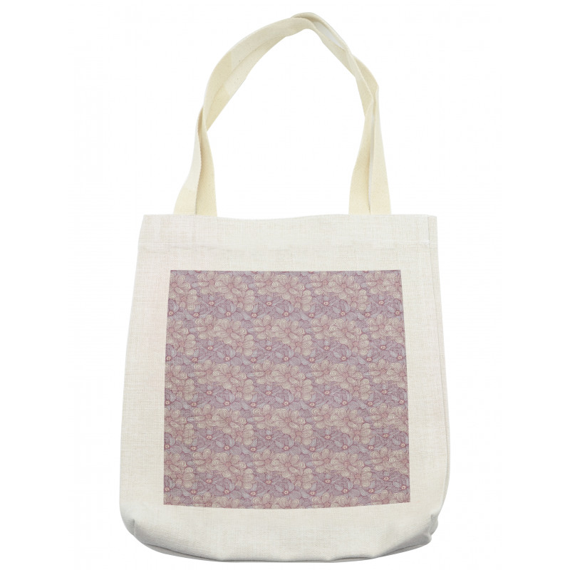 Doodle Vintage Flowers Tote Bag