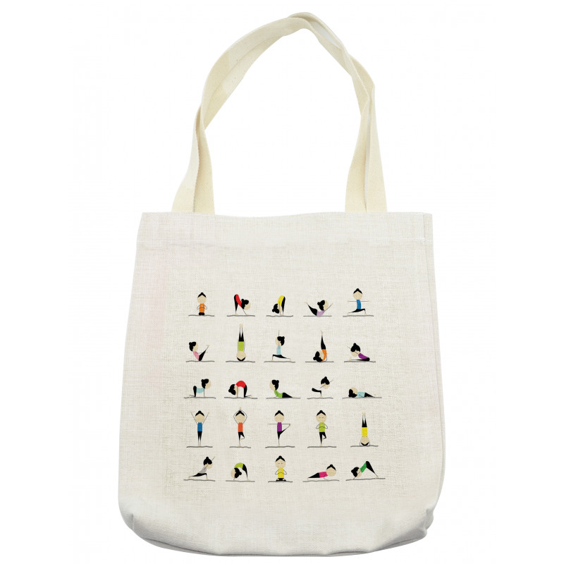 Woman Doing Yoga Tote Bag