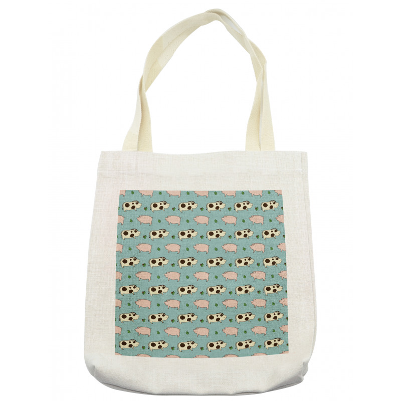 Doodle Pig Boar Oak Twig Tote Bag