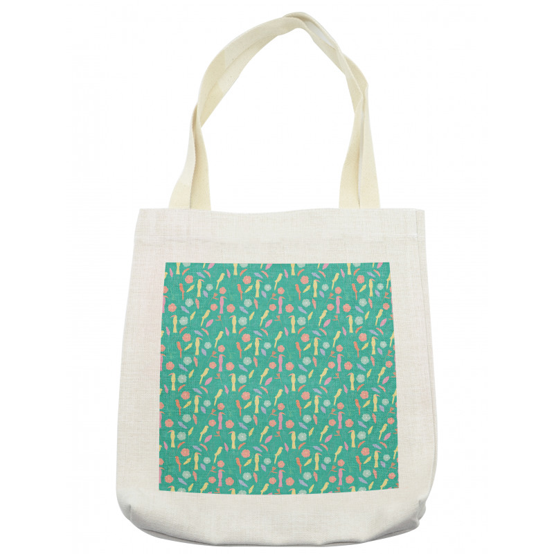 Exotic Birds Flowers Tote Bag