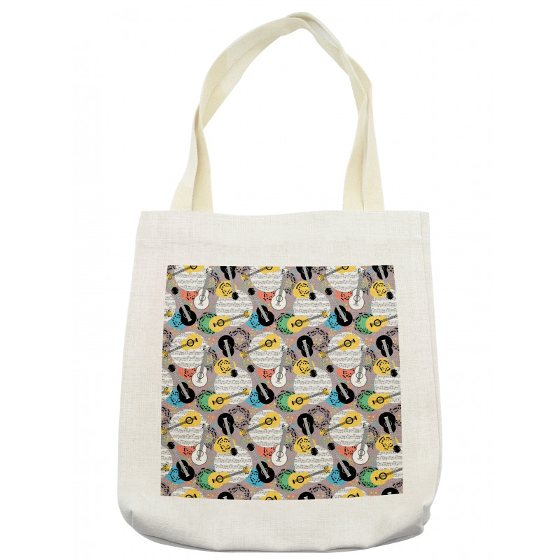 Guitars Notes Tote Bag