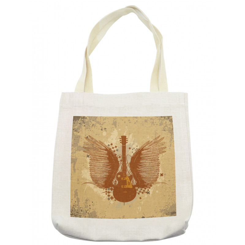 Guitar with Wings Tote Bag