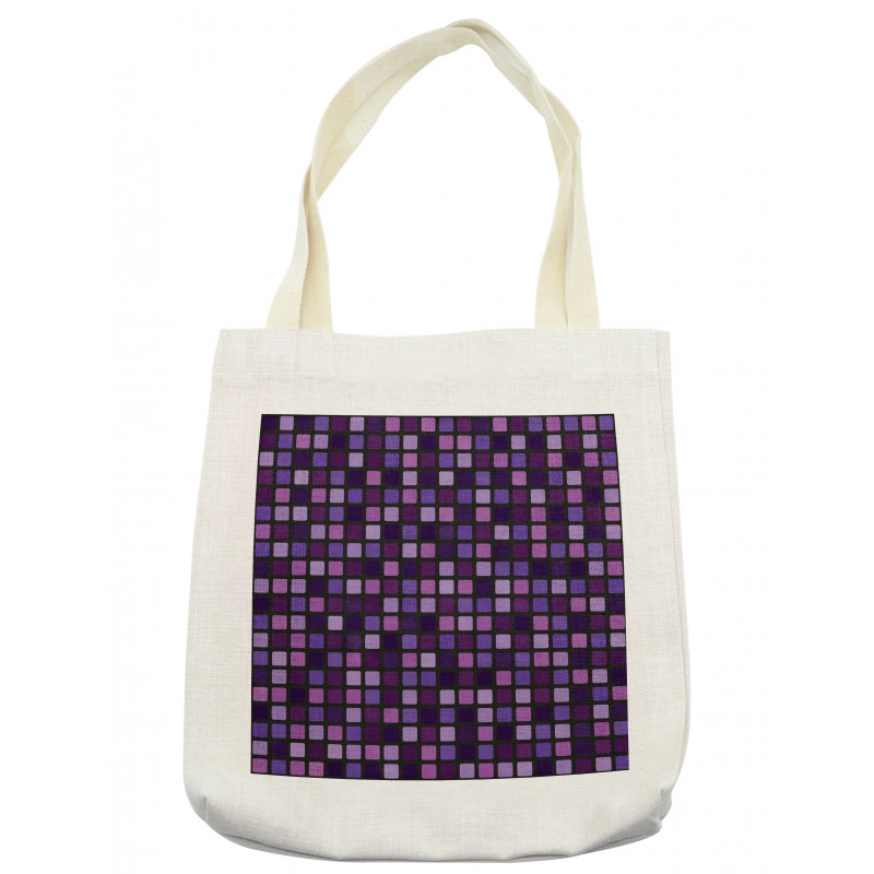 Beveled Square Mosaic Tile Tote Bag