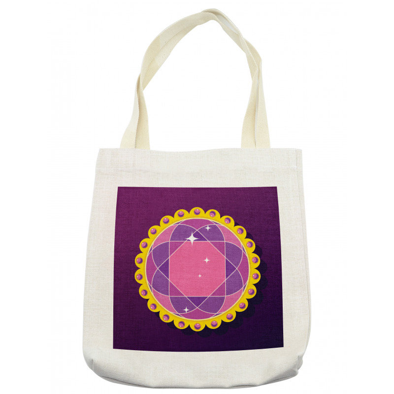 Abstract Round Gem Tote Bag