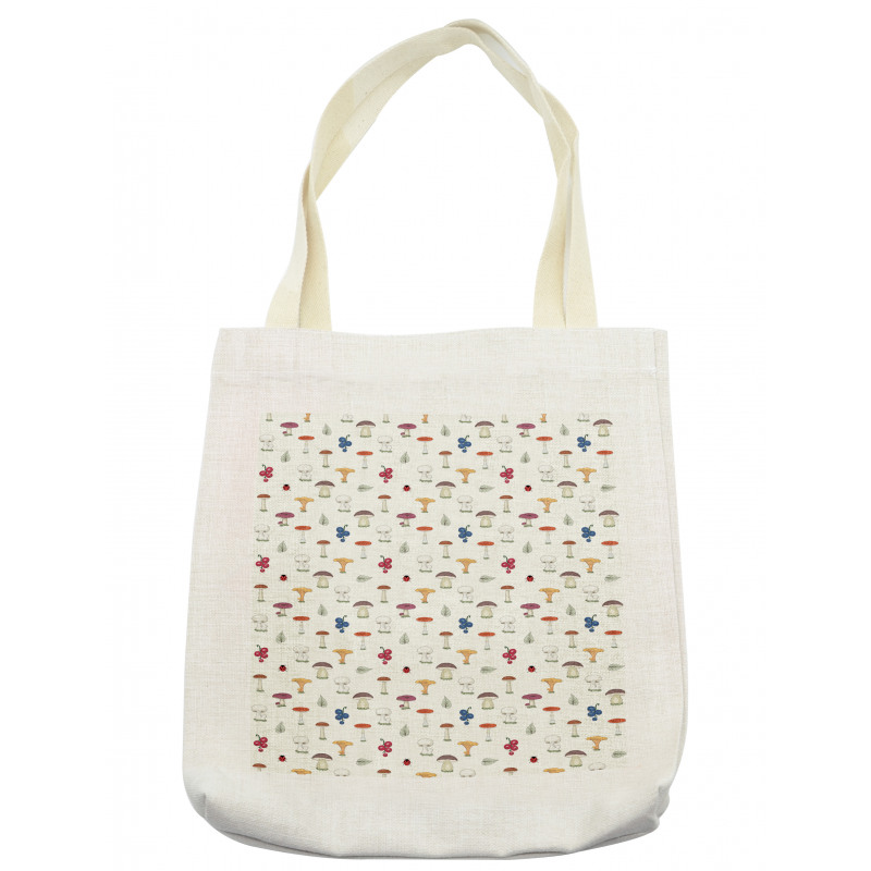 Button Wild Mushrooms Tote Bag