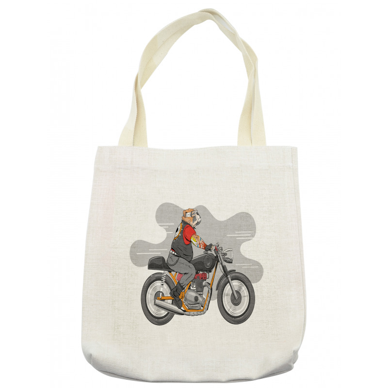 English Bulldog Bike Tote Bag