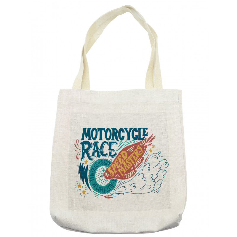 Colorful Tire Words Tote Bag