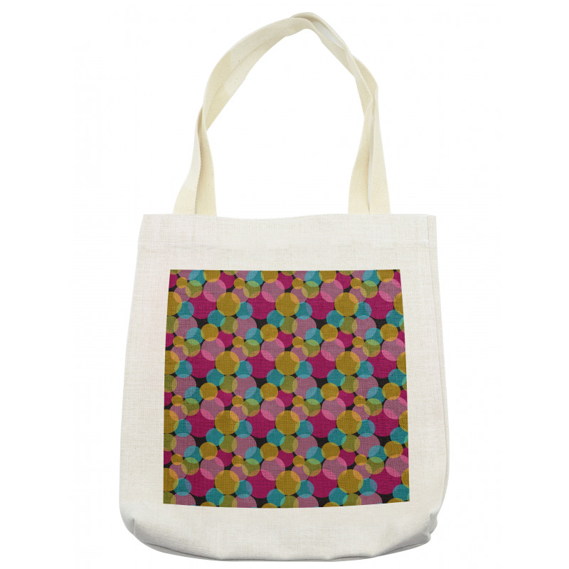 Vibrant Round Spots Tote Bag