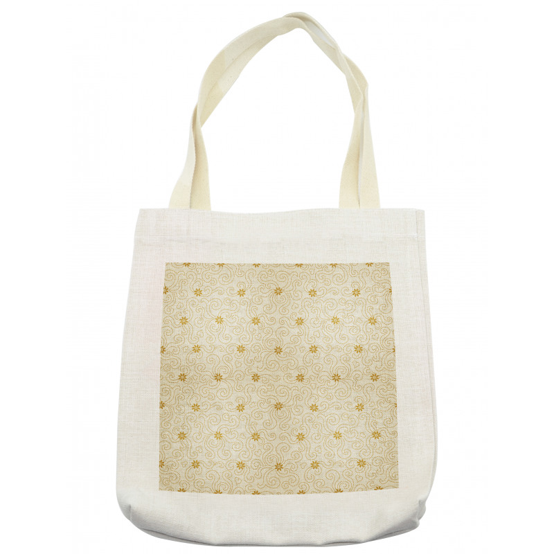 Tiny Flowers Curves Tote Bag