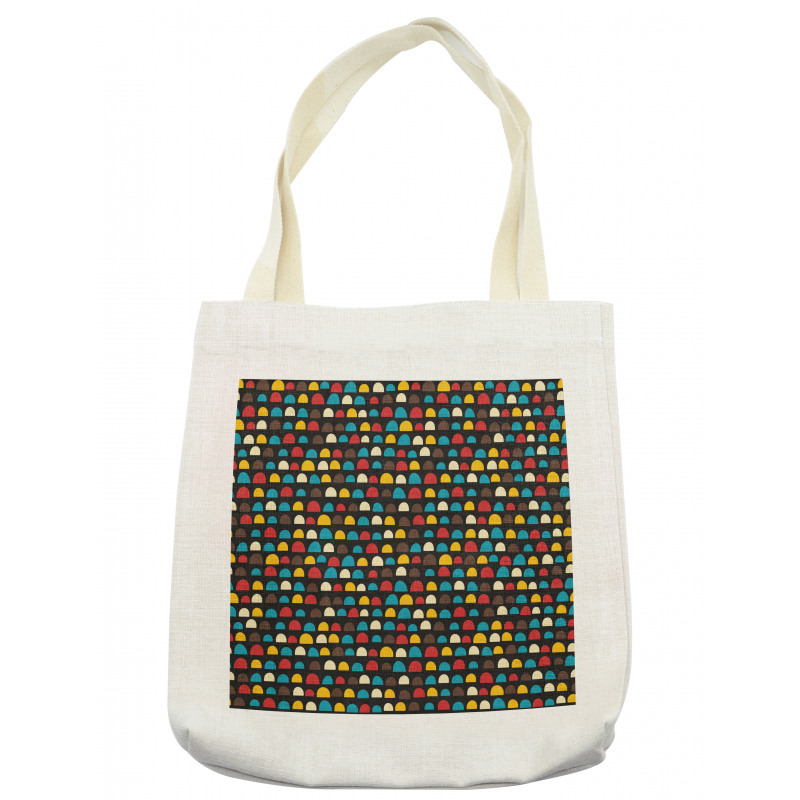 Retro Half Circles Tote Bag