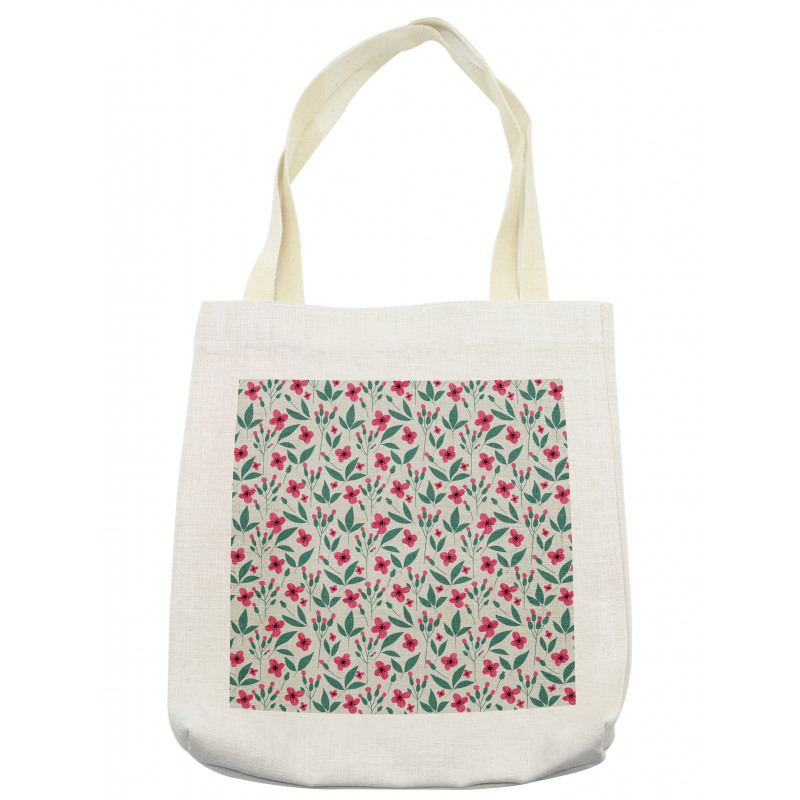 Shabby Iris Field Leaves Tote Bag