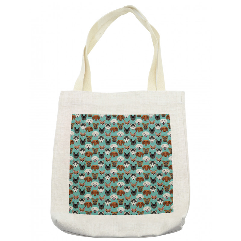 Polygonal Art Different Breeds Tote Bag