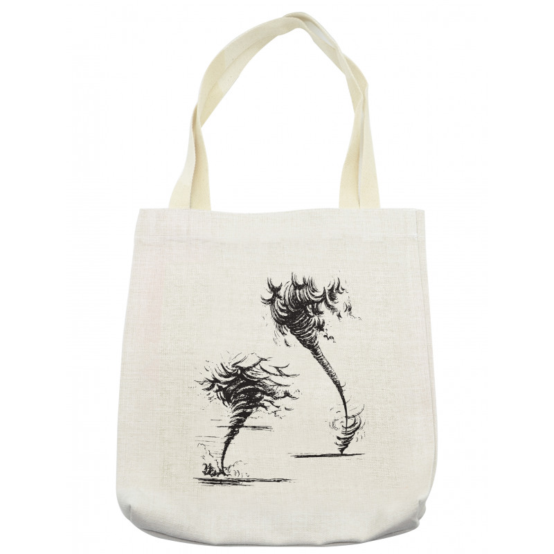 Hurricane in Sketch Style Tote Bag