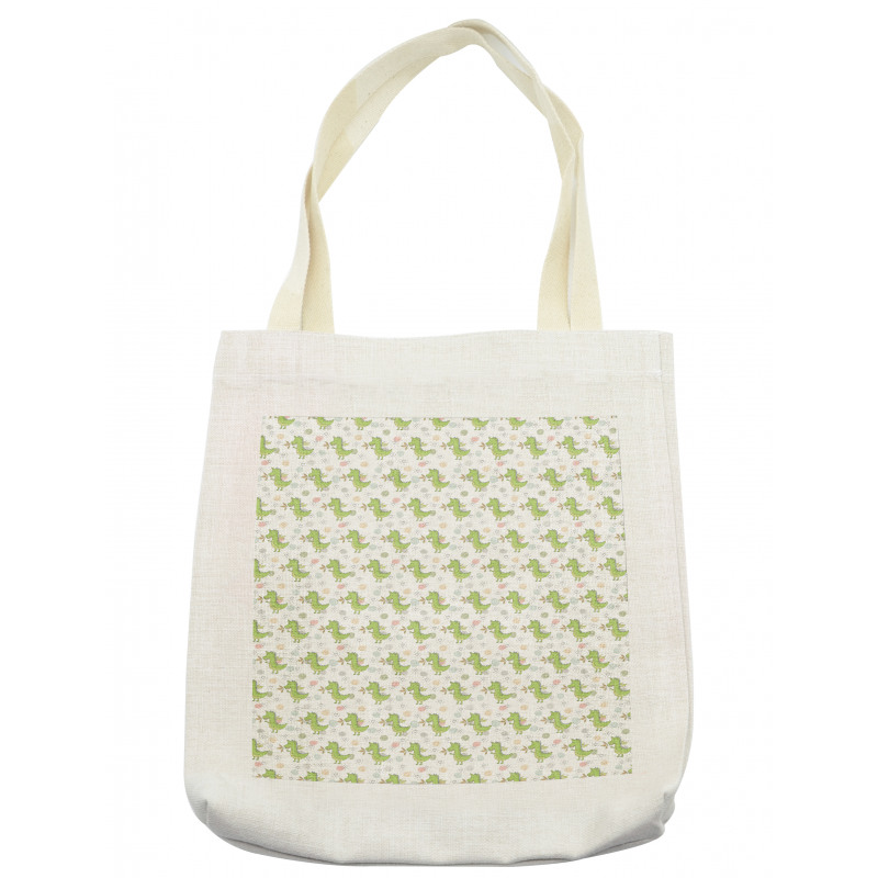 Funny Dragons Waving Hello Tote Bag