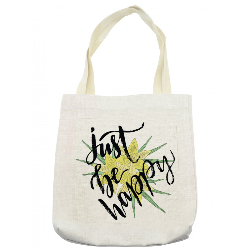 Yellow Blossoms Leaves Tote Bag