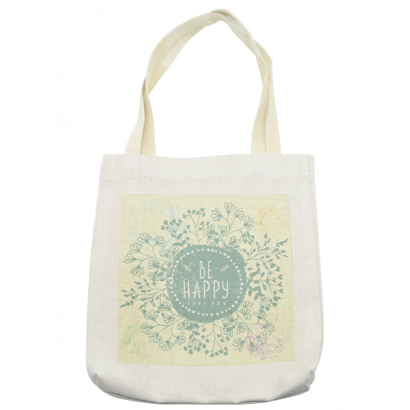 Doodle Wreath Color Stains Tote Bag