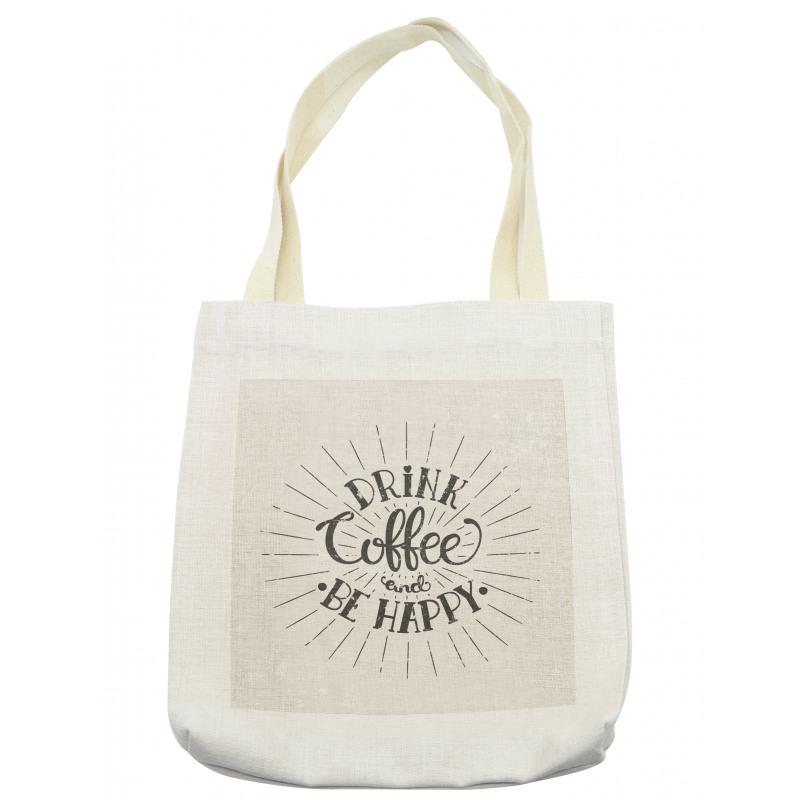 Coffee Words Grunge Effect Tote Bag